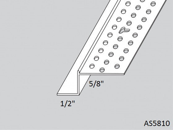 5/8" x 1/2" Vinyl "Z" Shadow Bead 8'-0" Lengths (AS5810)