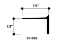 1/2" Aluminum "L" Edge Trim, Primed for Painting ST-050 / 92" Lengths (7'-8")