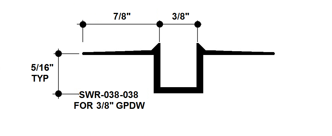 Aluminum Drywall Trim / Reveal Bead 3/8" x 3/8" Primed for Painting 8'-0" Lengths (SWR-038-038)