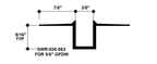 Aluminum Drywall Trim / Reveal Bead 3/8" x 5/8" Primed for Painting SWR-038-063 / 92" Lengths (7'-8")