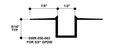 Aluminum Drywall Trim / Reveal Bead 1/2" x 5/8" Primed for Painting SWR-050-063 / 92" Lengths (7'-8")