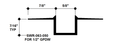 Aluminum Drywall Trim / Reveal Bead 5/8" x 1/2" Primed for Painting SWR-063-050 / 92" Lengths (7'-8")