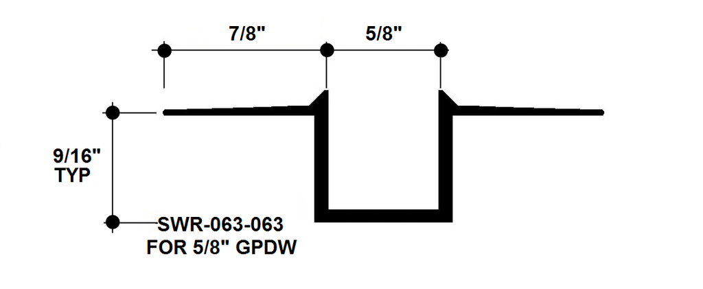 Aluminum Drywall Trim / Reveal Bead 5/8" x 5/8" Primed for Painting SWR-063-063 / 92" Lengths (7'-8")