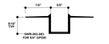Aluminum Drywall Trim / Reveal Bead 5/8" x 5/8" Primed for Painting SWR-063-063 / 92" Lengths (7'-8")
