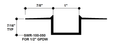 Aluminum Drywall Trim / Reveal Bead 1" x 1/2" Primed for Painting 8'-0" Lengths (SWR-100-050)