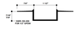 Aluminum Drywall Trim / Reveal Bead 1 1/2" x 1/2" Primed for Painting 8'-0" Lengths (SWR-150-050)