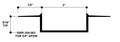 Aluminum Drywall Trim / Reveal Bead 3" x 5/8" Primed for Painting 8'-0" Lengths (SWR-300-063)